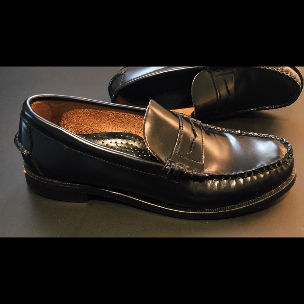 Sebago Black Penny Loafers in Size 10.5 - Picture 6 of 8